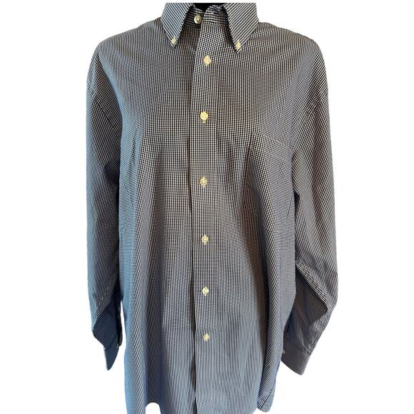 Chaps Men Size Large Comfort Stretch Regular Fit Long Sleeve Button Down Shirt - Picture 3 of 7